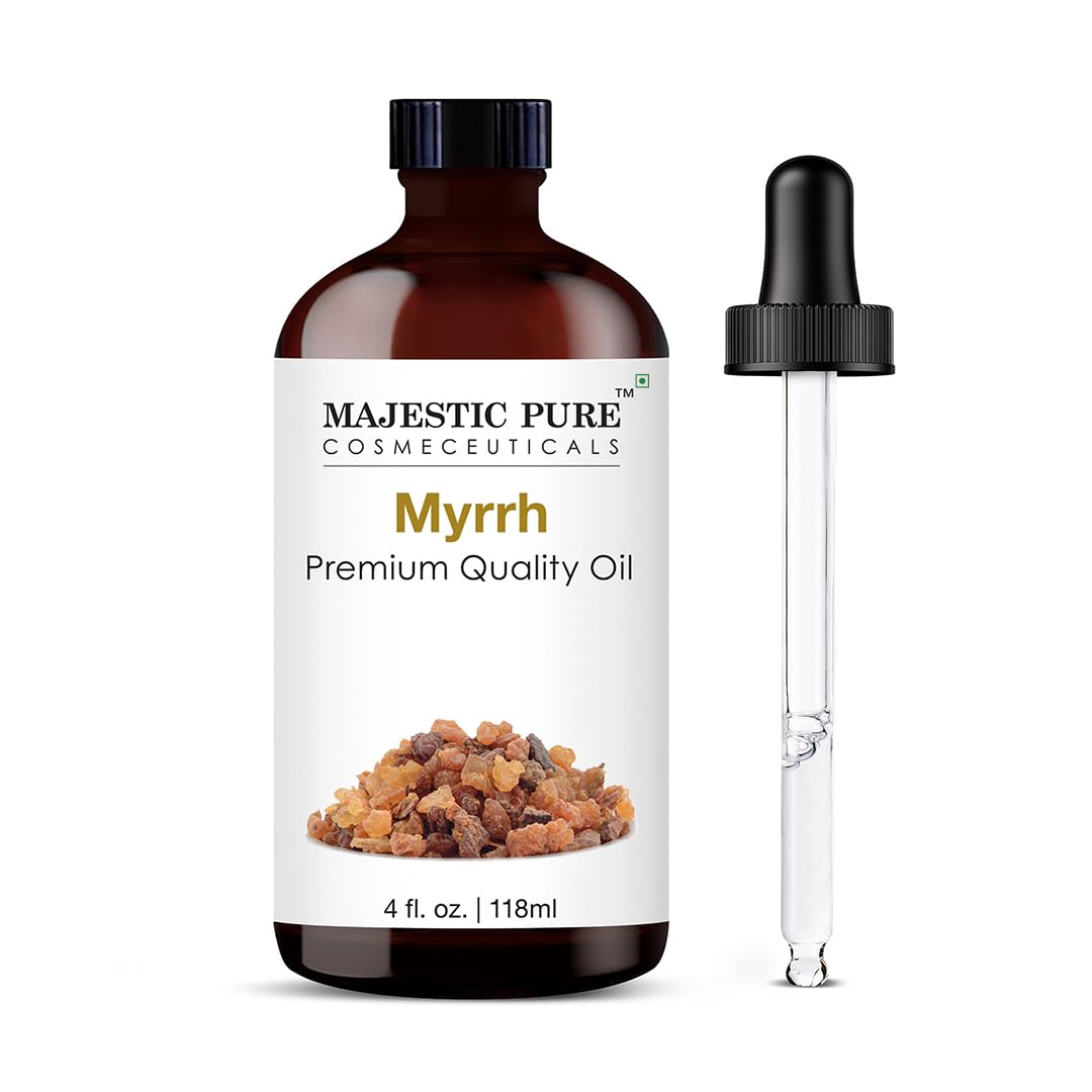Majestic Pure Essential Oil with Glass Dropper - 100% Pure and Natural - Essential Oils for Diffuser, Aromatherapy, Soap and Candle Making, Tea Tree Essential Oil, Tea Tree Oil, 4 Fl Oz