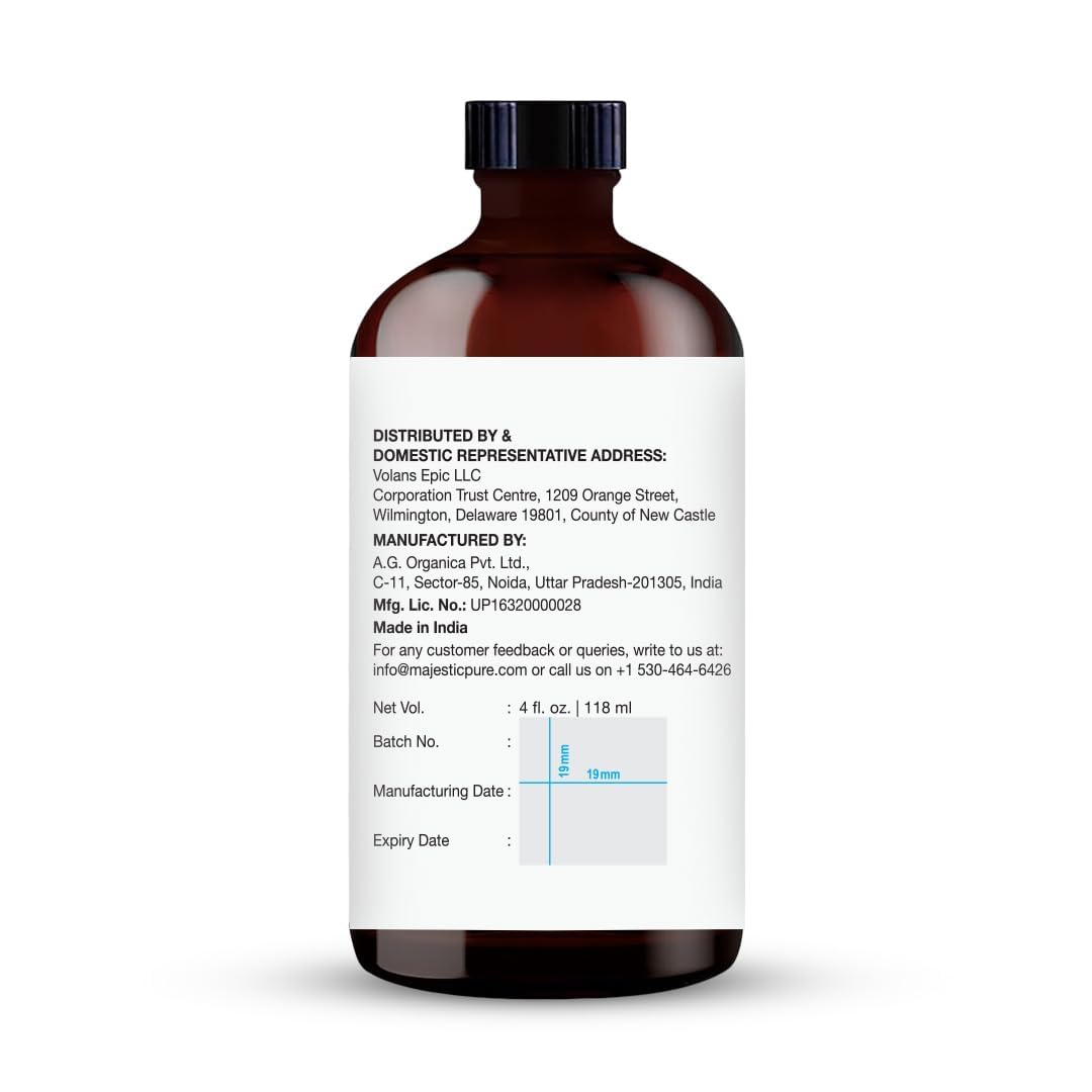 Majestic Pure Essential Oil with Glass Dropper - 100% Pure and Natural - Essential Oils for Diffuser, Aromatherapy, Soap and Candle Making, Tea Tree Essential Oil, Tea Tree Oil, 4 Fl Oz
