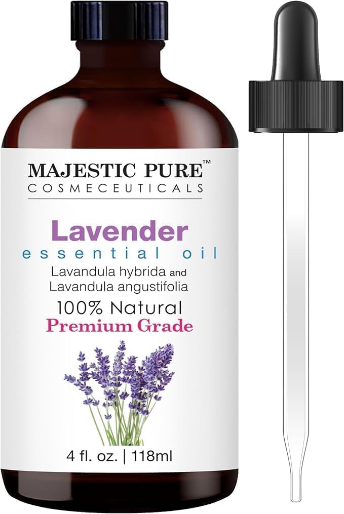 Majestic Pure Essential Oil with Glass Dropper - 100% Pure and Natural - Essential Oils for Diffuser, Aromatherapy, Soap and Candle Making, Tea Tree Essential Oil, Tea Tree Oil, 4 Fl Oz