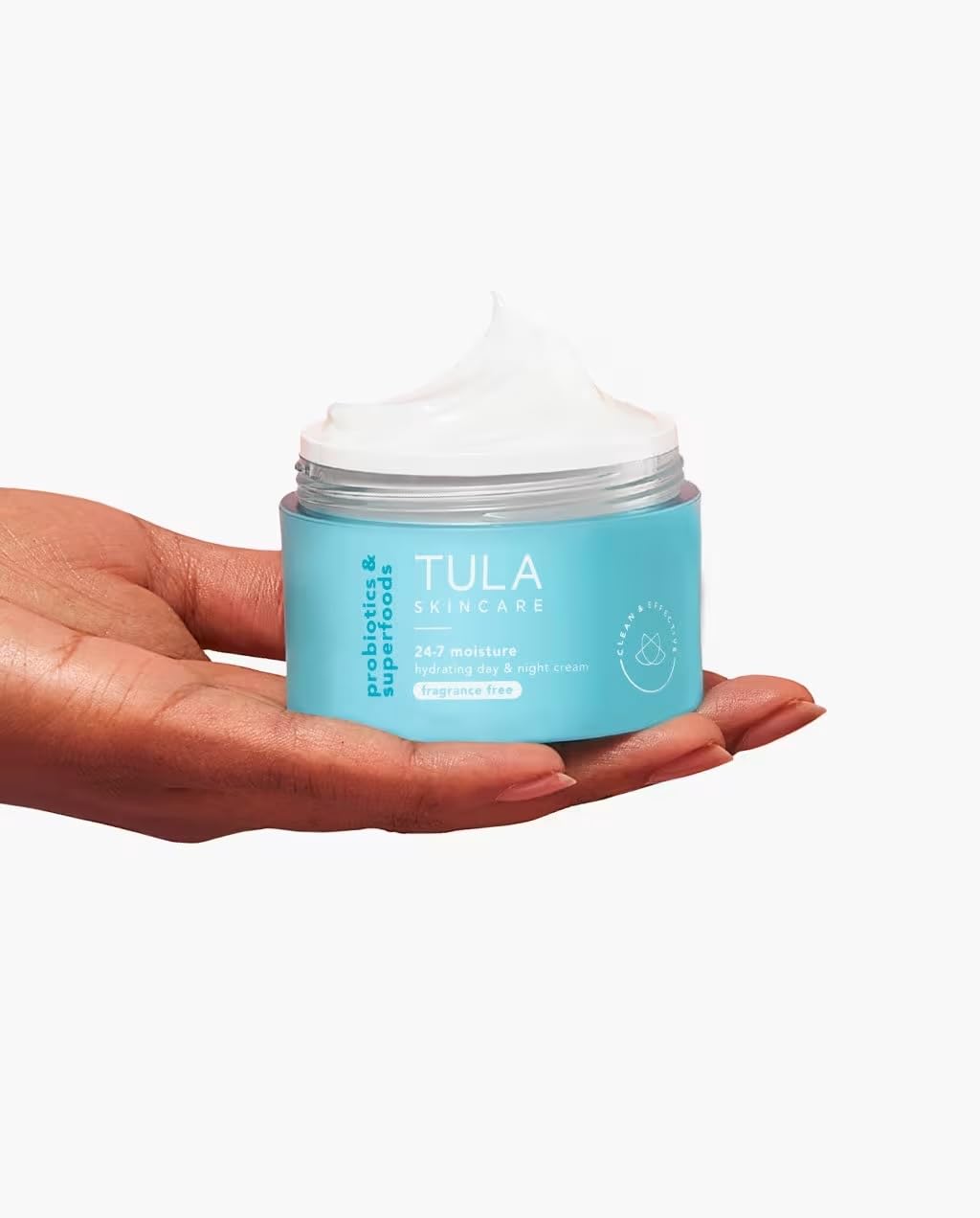 TULA Skincare 24-7 Hydrating Day & Night Cream, Anti-Aging Face Moisturizer for Dryness & Dullness with Prebiotic Extracts & Hyaluronic Acid