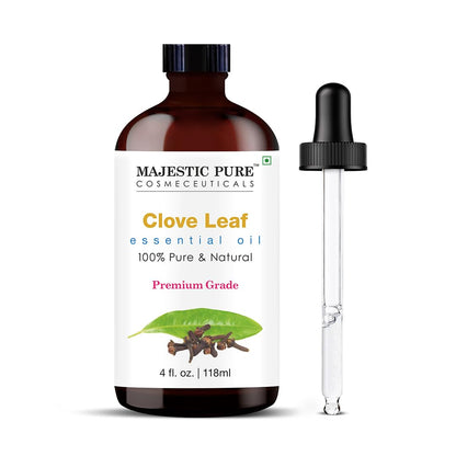 Majestic Pure Essential Oil with Glass Dropper - 100% Pure and Natural - Essential Oils for Diffuser, Aromatherapy, Soap and Candle Making, Tea Tree Essential Oil, Tea Tree Oil, 4 Fl Oz