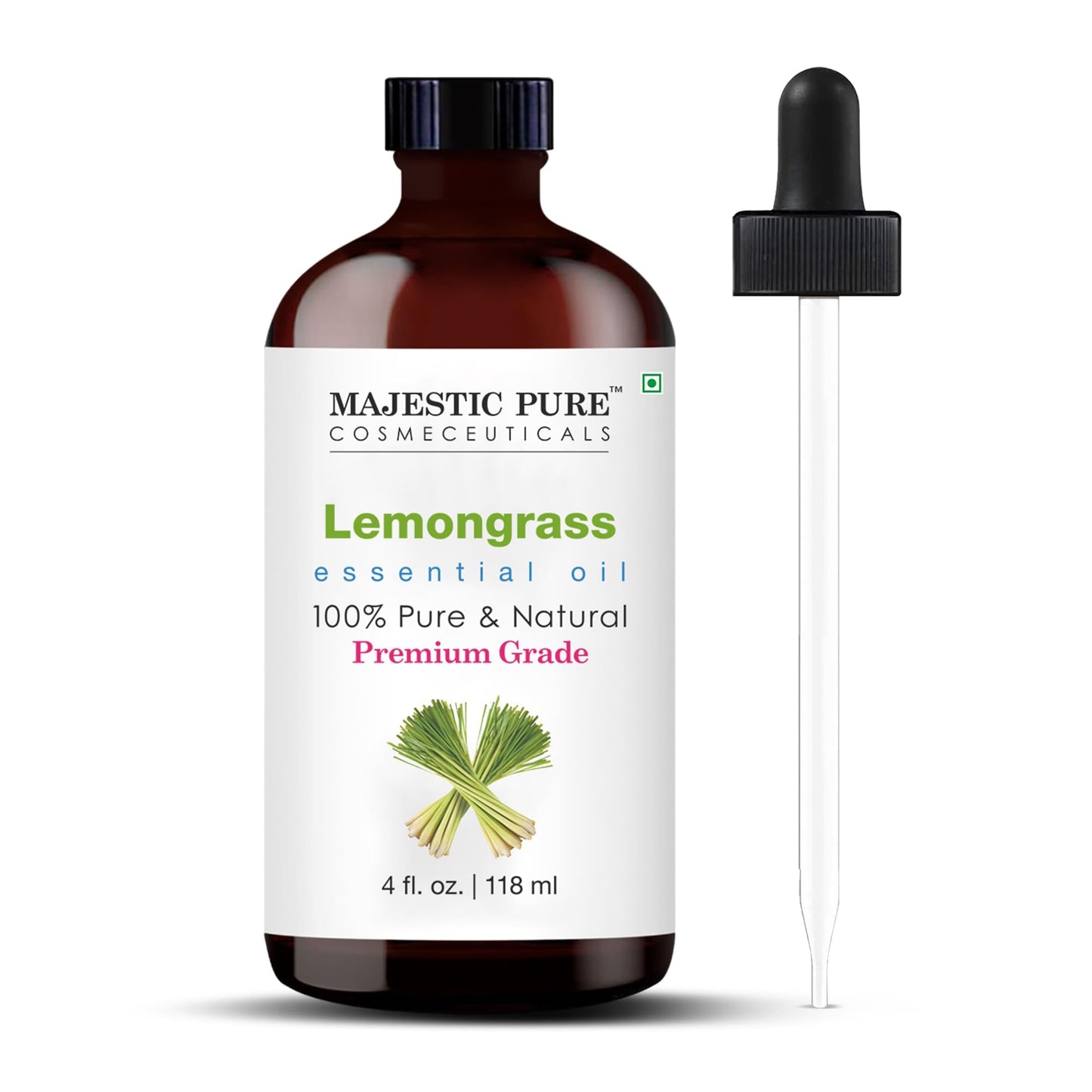 Majestic Pure Essential Oil with Glass Dropper - 100% Pure and Natural - Essential Oils for Diffuser, Aromatherapy, Soap and Candle Making, Tea Tree Essential Oil, Tea Tree Oil, 4 Fl Oz