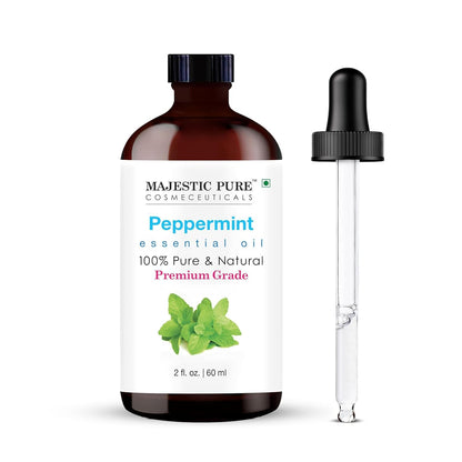 Majestic Pure Essential Oil with Glass Dropper - 100% Pure and Natural - Essential Oils for Diffuser, Aromatherapy, Soap and Candle Making, Tea Tree Essential Oil, Tea Tree Oil, 4 Fl Oz