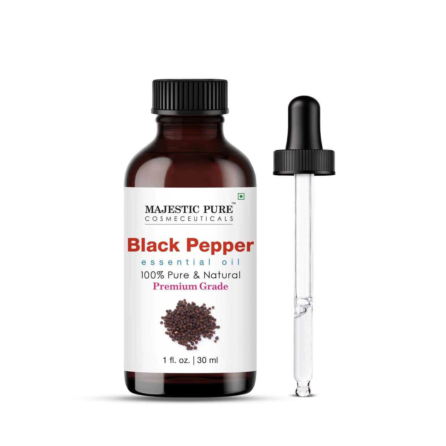 Majestic Pure Essential Oil with Glass Dropper - 100% Pure and Natural - Essential Oils for Diffuser, Aromatherapy, Soap and Candle Making, Tea Tree Essential Oil, Tea Tree Oil, 4 Fl Oz