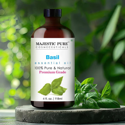 Majestic Pure Essential Oil with Glass Dropper - 100% Pure and Natural - Essential Oils for Diffuser, Aromatherapy, Soap and Candle Making, Tea Tree Essential Oil, Tea Tree Oil, 4 Fl Oz