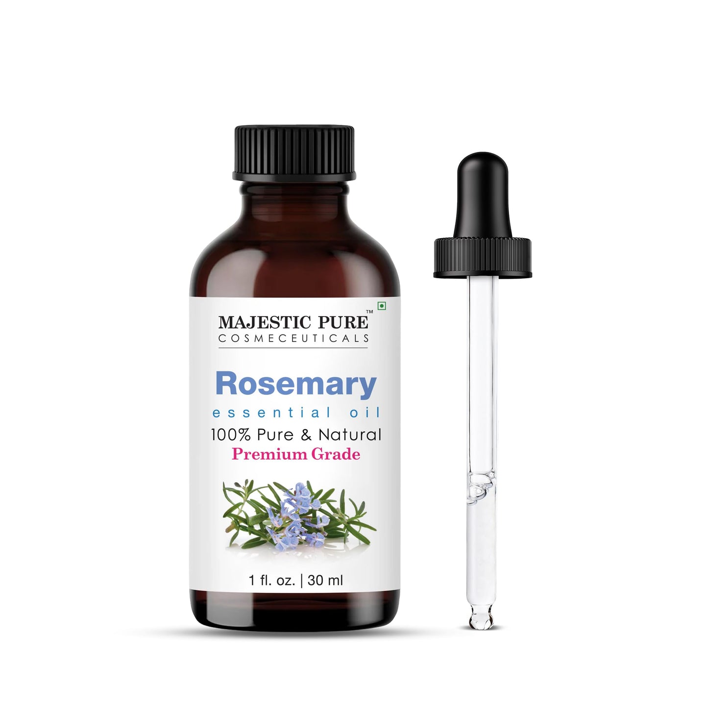Majestic Pure Essential Oil with Glass Dropper - 100% Pure and Natural - Essential Oils for Diffuser, Aromatherapy, Soap and Candle Making, Tea Tree Essential Oil, Tea Tree Oil, 4 Fl Oz