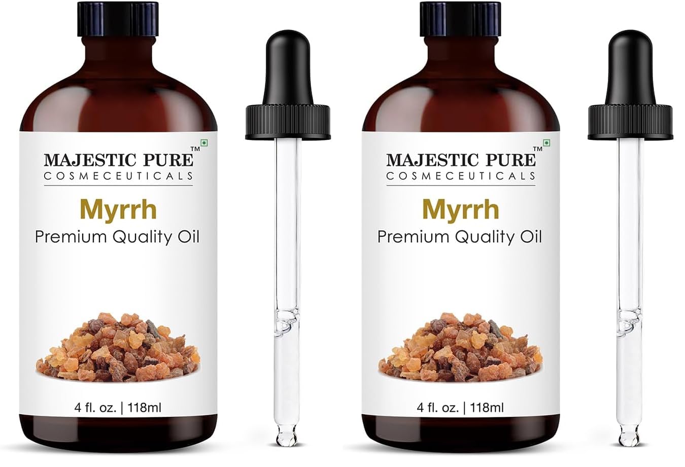 Majestic Pure Essential Oil with Glass Dropper - 100% Pure and Natural - Essential Oils for Diffuser, Aromatherapy, Soap and Candle Making, Tea Tree Essential Oil, Tea Tree Oil, 4 Fl Oz