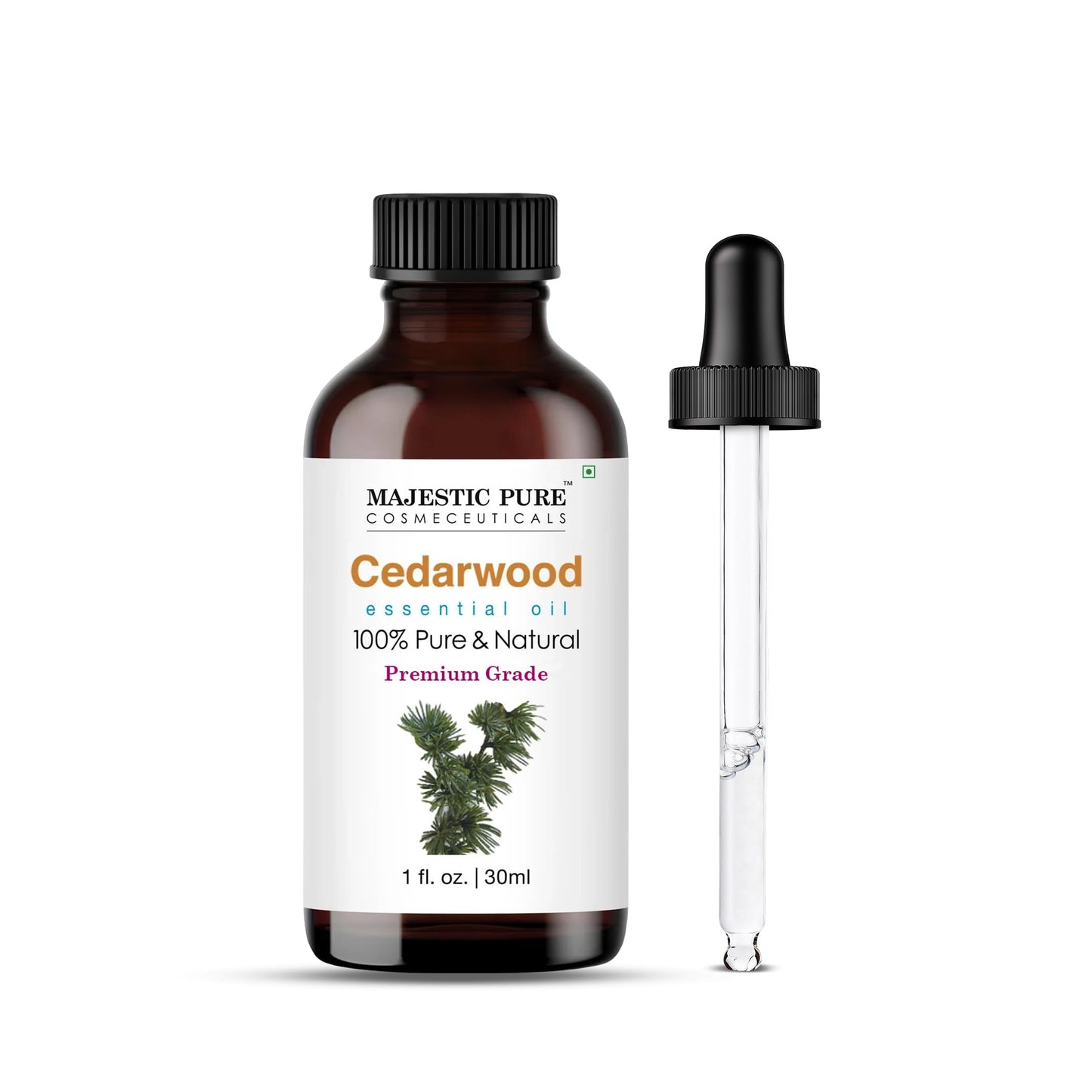 Majestic Pure Essential Oil with Glass Dropper - 100% Pure and Natural - Essential Oils for Diffuser, Aromatherapy, Soap and Candle Making, Tea Tree Essential Oil, Tea Tree Oil, 4 Fl Oz
