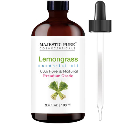 Majestic Pure Essential Oil with Glass Dropper - 100% Pure and Natural - Essential Oils for Diffuser, Aromatherapy, Soap and Candle Making, Tea Tree Essential Oil, Tea Tree Oil, 4 Fl Oz