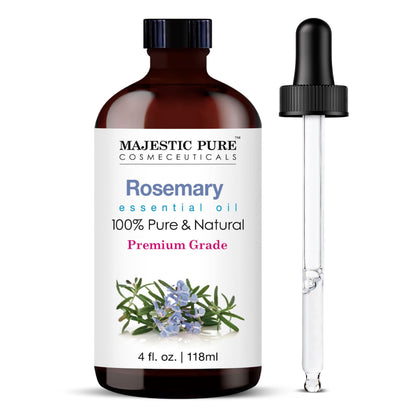 Majestic Pure Essential Oil with Glass Dropper - 100% Pure and Natural - Essential Oils for Diffuser, Aromatherapy, Soap and Candle Making, Tea Tree Essential Oil, Tea Tree Oil, 4 Fl Oz
