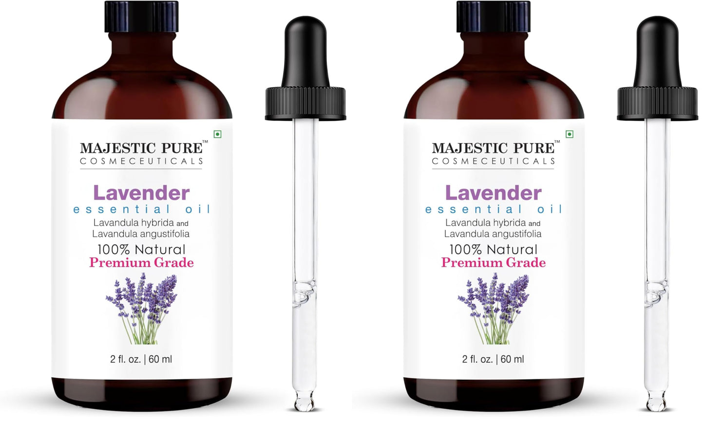 Majestic Pure Essential Oil with Glass Dropper - 100% Pure and Natural - Essential Oils for Diffuser, Aromatherapy, Soap and Candle Making, Tea Tree Essential Oil, Tea Tree Oil, 4 Fl Oz