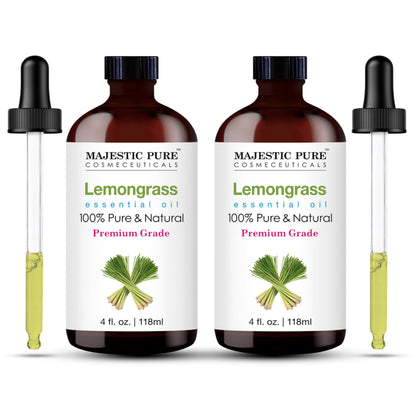 Majestic Pure Essential Oil with Glass Dropper - 100% Pure and Natural - Essential Oils for Diffuser, Aromatherapy, Soap and Candle Making, Tea Tree Essential Oil, Tea Tree Oil, 4 Fl Oz
