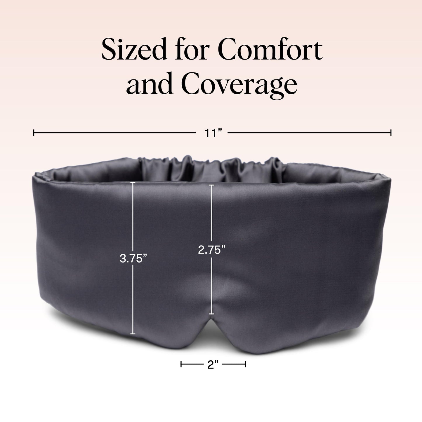 Kitsch Contour Pillow Eye Mask – Softer Than Silk Eye Masks for Sleep, Blindfold Sleep Masks for Women & Men, No Eye Pressure, Lightweight, Eye Care, Travel Essentials - Blush