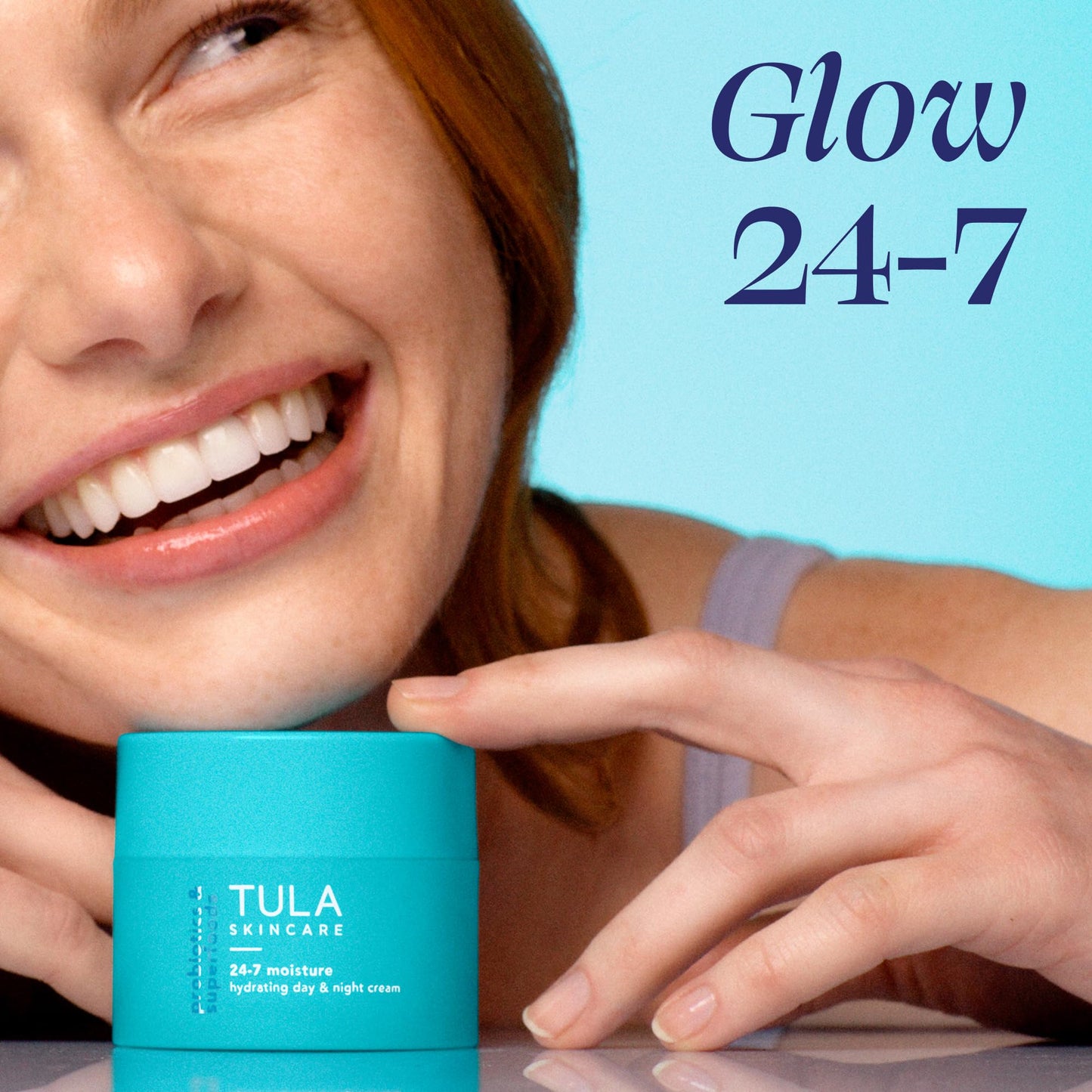 TULA Skincare 24-7 Hydrating Day & Night Cream, Anti-Aging Face Moisturizer for Dryness & Dullness with Prebiotic Extracts & Hyaluronic Acid