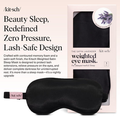 Kitsch Contour Pillow Eye Mask – Softer Than Silk Eye Masks for Sleep, Blindfold Sleep Masks for Women & Men, No Eye Pressure, Lightweight, Eye Care, Travel Essentials - Blush